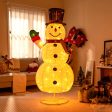 6 Feet Lighted Christmas Snowman with 180 Colorful LED Lights Sale