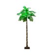 6 FT LED Lighted Artificial Palm Tree Hawaiian Style Tropical with Water Bag Cheap