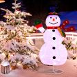 6 Feet Lighted Christmas Snowman with 180 Colorful LED Lights Sale