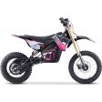 MotoTec 48v Pro Electric Dirt Bike 1600w Lithium Pink Cheap