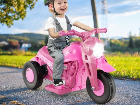 6V Kids Electric Ride on Motorcycle with Bubble Maker and Music-Pink Hot on Sale