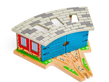 Triple Engine Shed by Bigjigs Toys US Online Sale