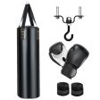 4-In-1 Hanging Punching Bag Set with Punching Gloves and Ceiling Hook For Discount