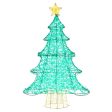 4 Feet Lighted Artificial Christmas Tree with 520 LED Lights and Top Star For Cheap