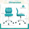 Ergonomic Children Study Chair with Adjustable Height-Turquoise Supply