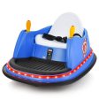 12V Electric Kids Ride On Bumper Car with Flashing Lights for Toddlers-Blue Online Hot Sale