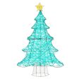 4 Feet Lighted Artificial Christmas Tree with 520 LED Lights and Top Star For Cheap