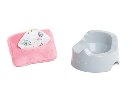 Corolle Potty & Wipe Set Supply