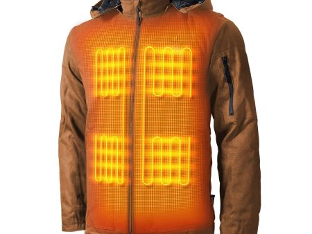 Grit Mens Heated Workwear Jacket by Gobi Heat For Cheap