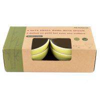 4 Small Bowls with Spoon set-Green by Peterson Housewares & Artwares Discount