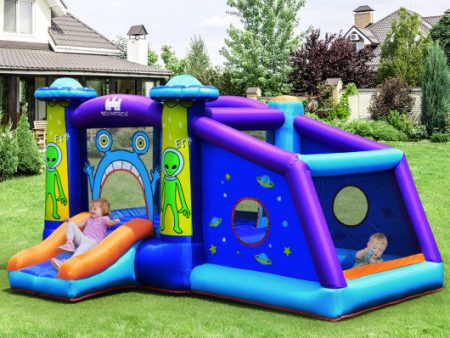 Castle Jumping Bouncer with Water Slide and 550W Blower For Discount