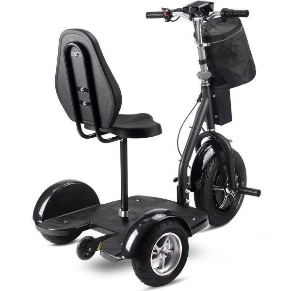 MotoTec Electric Trike 48v 1000w Lithium Black For Discount