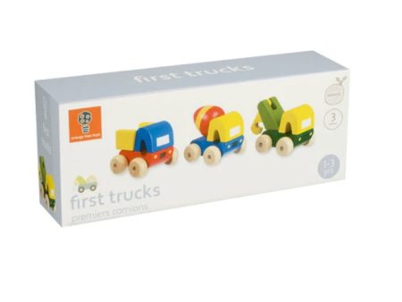 Orange Tree Toys First Trucks Set of Three on Sale