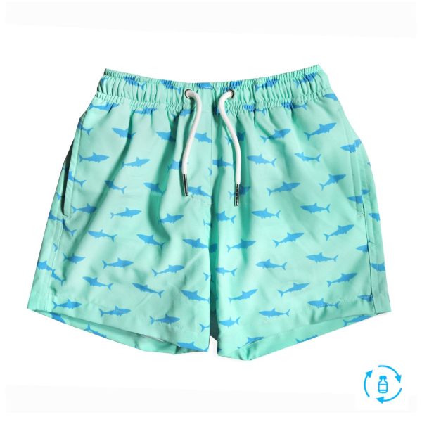 Great White - Kids Swim Trunks by Bermies Discount