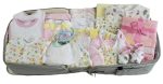 Girls 44 pc Baby Clothing Starter Set with Diaper Bag Supply