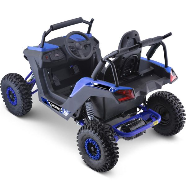 MotoTec Raider Kids UTV 48v 1200w Full Suspension Blue Online now