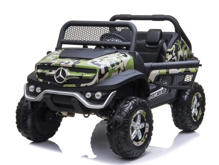 12V 4x4 Mercedes Benz Unimog 2 Seater Ride on Car Online now