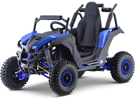 MotoTec Raider Kids UTV 48v 1200w Full Suspension Blue Online now