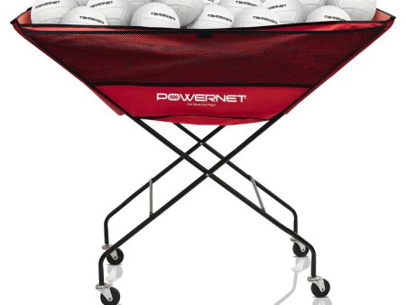 PowerNet Volleyball Portable & Durable Wheeled Hammock-Style Cart (1188) For Discount