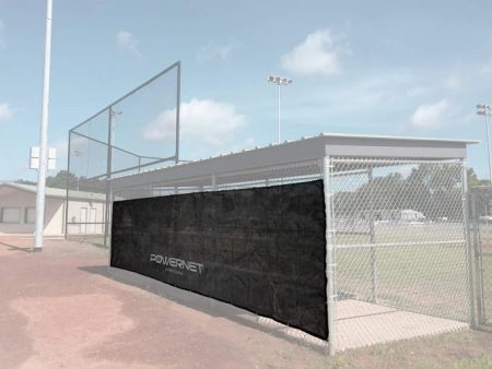 PowerNet Fence Shade Net Cover Portable Dugout Sun Screen with Ball Ties (1184) on Sale