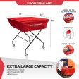 PowerNet Extra-Large Volleyball Basketball Wheeled Cart with 3 Side Pockets (1189) Sale