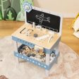 Kids Play Tool Workbench Set with 61 Pcs Tool and Parts Set-Blue Online Sale