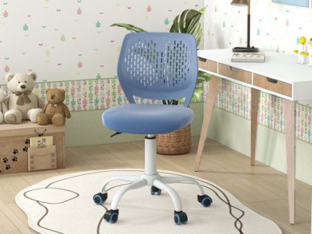 Ergonomic Children Study Chair with Adjustable Height-Blue Online now