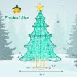 4 Feet Lighted Artificial Christmas Tree with 520 LED Lights and Top Star For Cheap