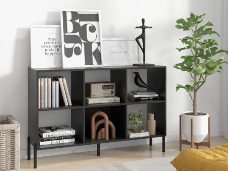 Open-Back Bookshelf with Drawer for Study-Black Online