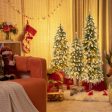 Pre-Lit Christmas Tree Set of 3 - Snowy and Slim Discount