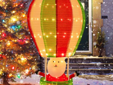 4.5 Feet Christmas Santa Claus with Hot Air Balloon Online now