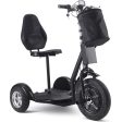 MotoTec Electric Trike 48v 1000w Lithium Black For Discount