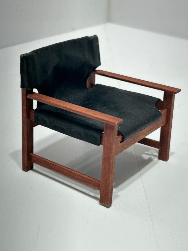 Arts and Craft Leather back and seat chair Discount