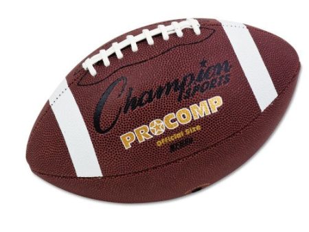 Champion Sports Pro Composite Football, Official Size, Brown (CF100) Cheap