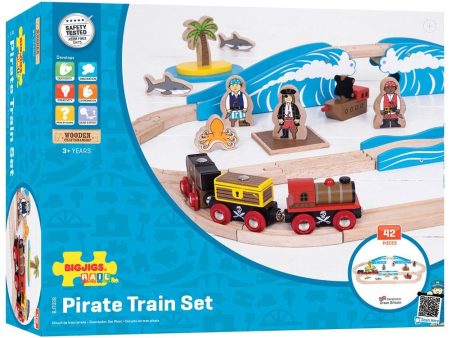 BigJigs Wooden Pirate Train Set Online