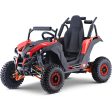 MotoTec Raider Kids UTV 48v 1200w Full Suspension Red For Cheap