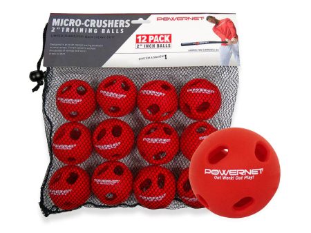 PowerNet 12-Pack Micro Crushers Limited Flight Training Baseballs (1133-1) Online