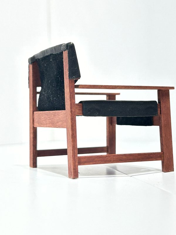 Arts and Craft Leather back and seat chair Discount