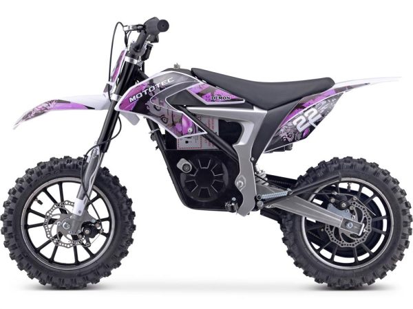 MotoTec 36v 500w Demon Electric Dirt Bike Lithium Purple Supply