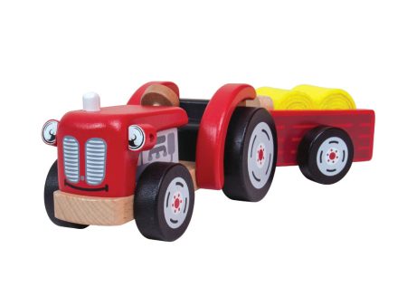 Tractor and Trailer by Bigjigs Toys US Fashion