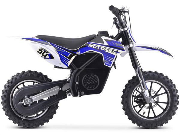 MotoTec 24v 500w Gazella Electric Dirt Bike Blue Fashion