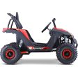 MotoTec Raider Kids UTV 48v 1200w Full Suspension Red For Cheap