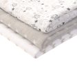 Ziggle Muslin Squares 3 Pack Grey and White Online Sale