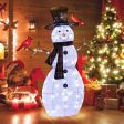 4.2 Feet Lighted Snowman and Redbirds Christmas Decoration Cheap