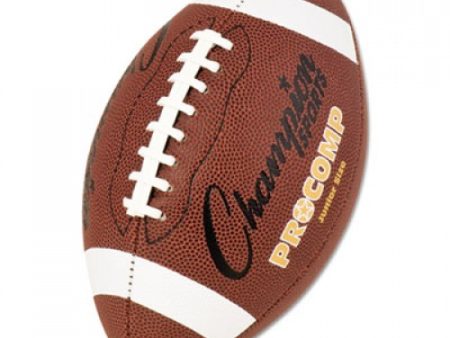 Champion Sports Pro Composite Football, Junior Size, Brown (CF300) Hot on Sale