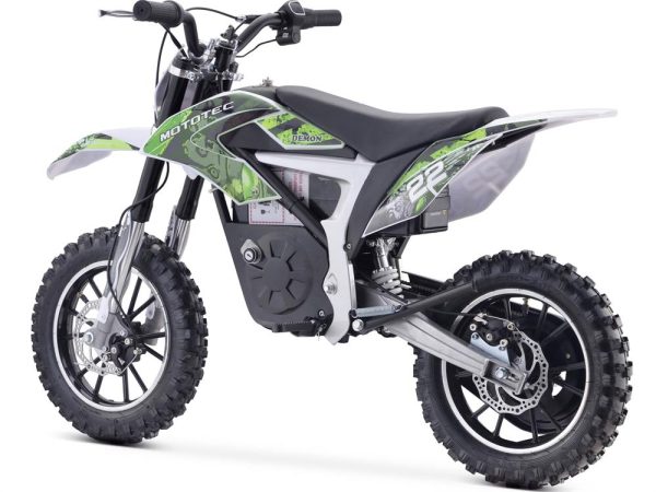 MotoTec 36v 500w Demon Electric Dirt Bike Lithium Green on Sale