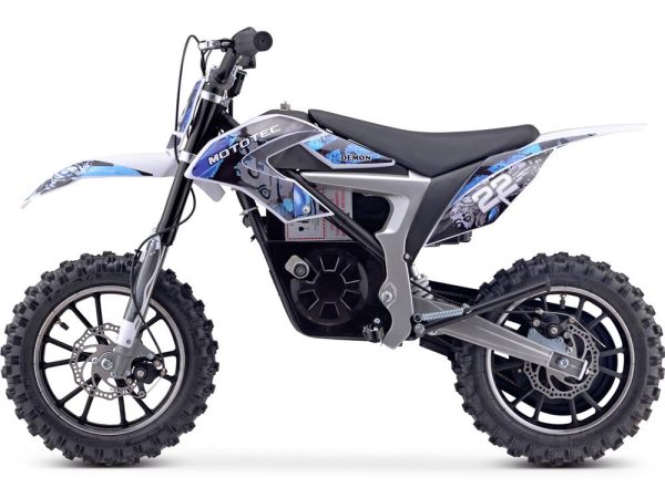 MotoTec 36v 500w Demon Electric Dirt Bike Lithium Blue Supply