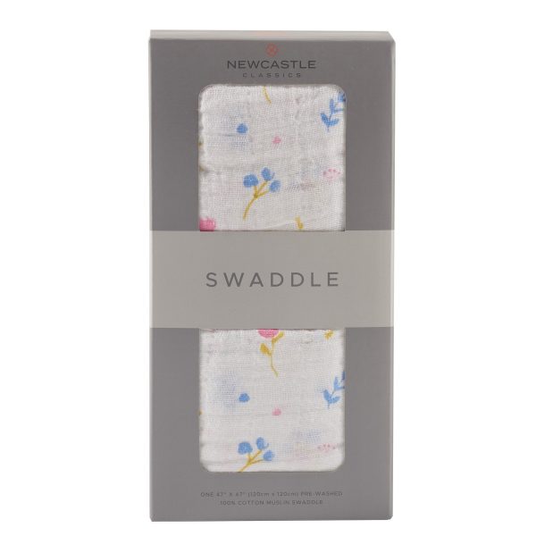 Watercolor Flower Swaddle Blanket For Cheap