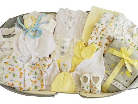 Unisex 44 pc Baby Clothing Starter Set with Diaper Bag For Cheap