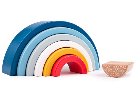 100% FSC Certified Rainbow Arches by Bigjigs Toys US Fashion